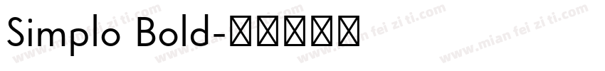 Simplo Bold字体转换